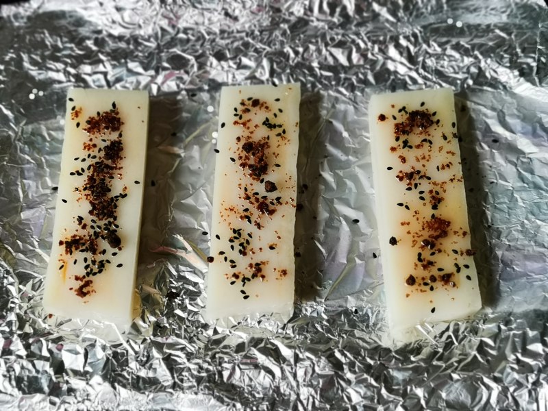 Steps for making Grilled Rice Cake