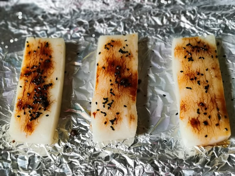 Steps for making Grilled Rice Cake