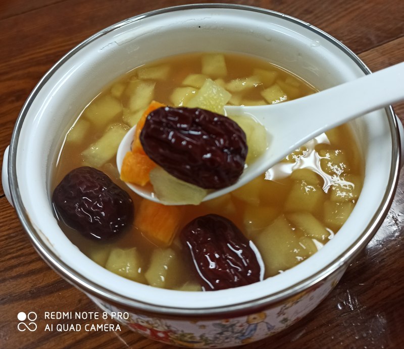 Apple Sweet Potato Red Date Sugar Water Making Steps