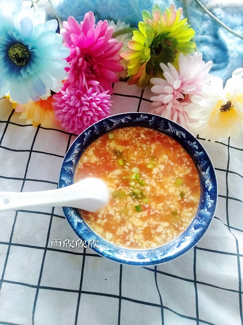 Tomato and Tofu Porridge