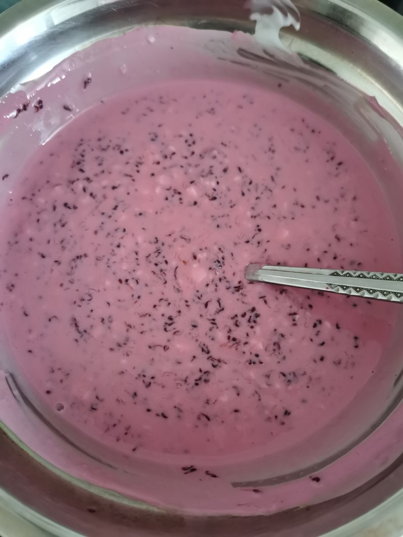 Mulberry Yogurt Mousse Preparation Steps