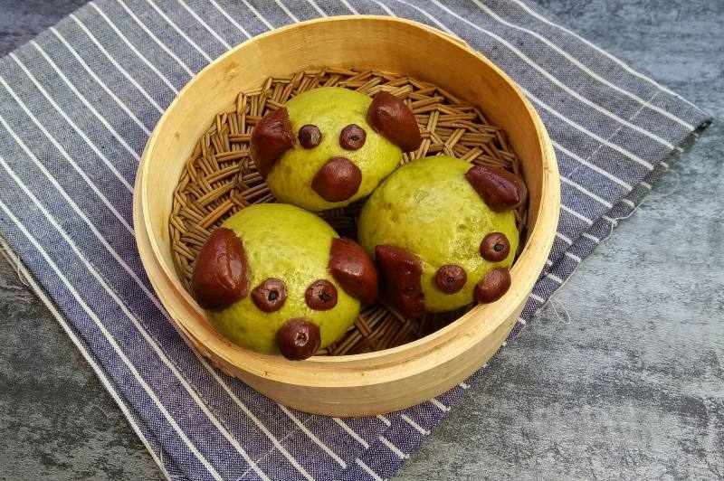 Steps to Make Black Sesame Puppy Buns