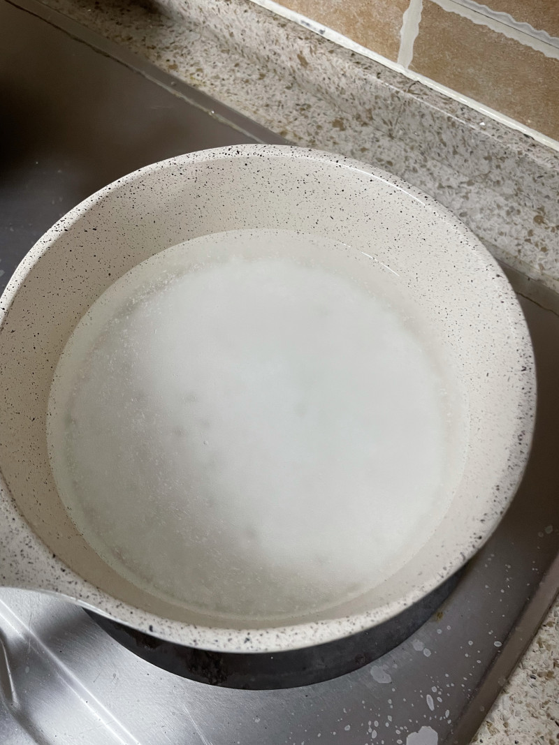 Milk Sago Pudding Making Steps
