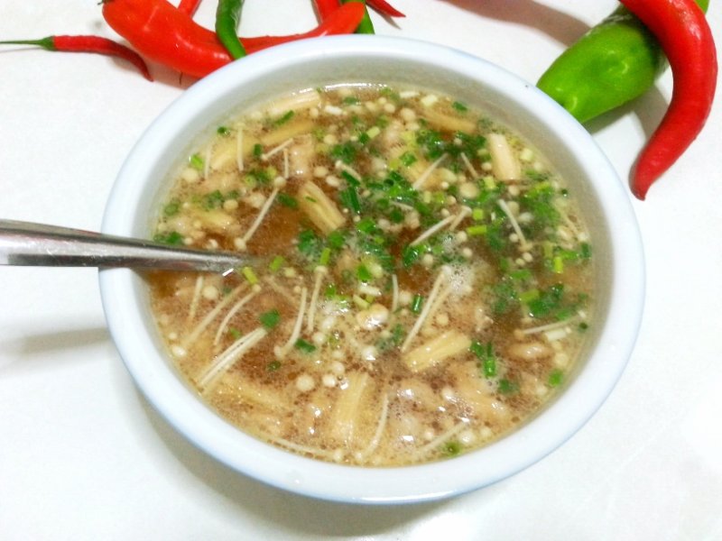 Shiitake Mushroom and Lean Pork Soup