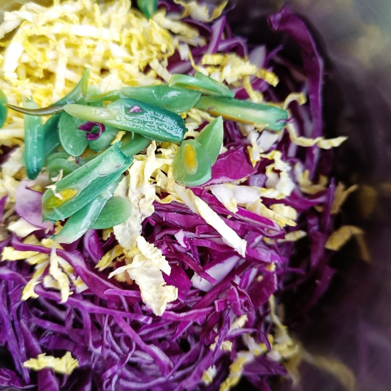 Steps for Making Purple Cabbage and Pigeon Breast Salad