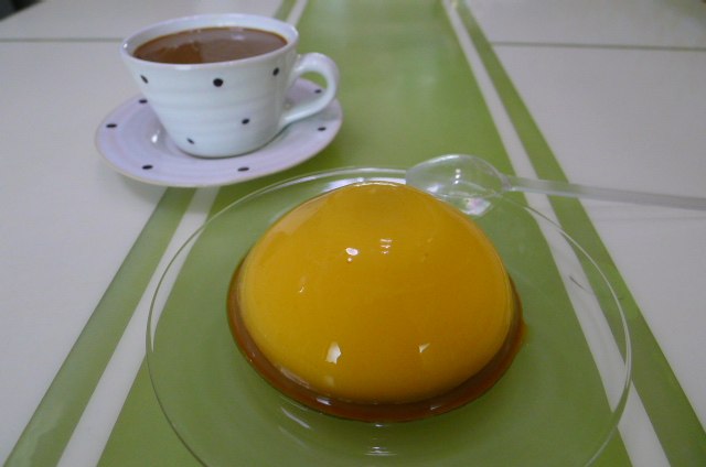 Steps for Making Coffee Mango Pudding