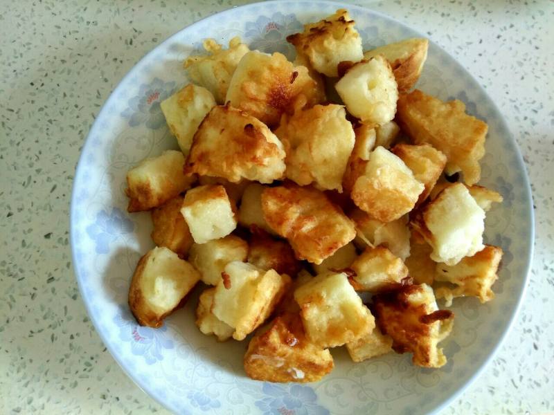 Stir-Fried Bread Cubes Cooking Steps