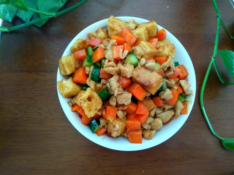 Stir-Fried Bread Cubes