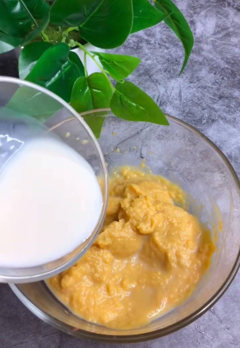 Steps for Making Sweet Potato Milk Mousse