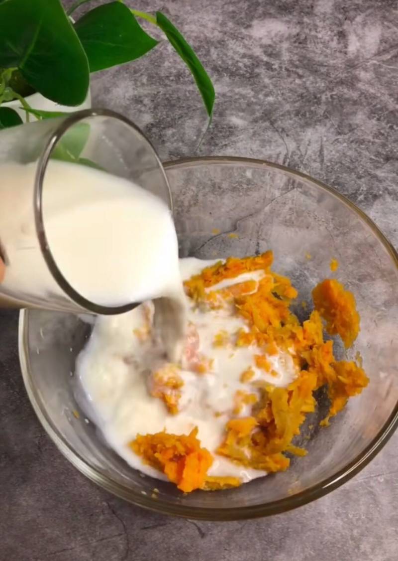 Steps for Making Sweet Potato Milk Mousse