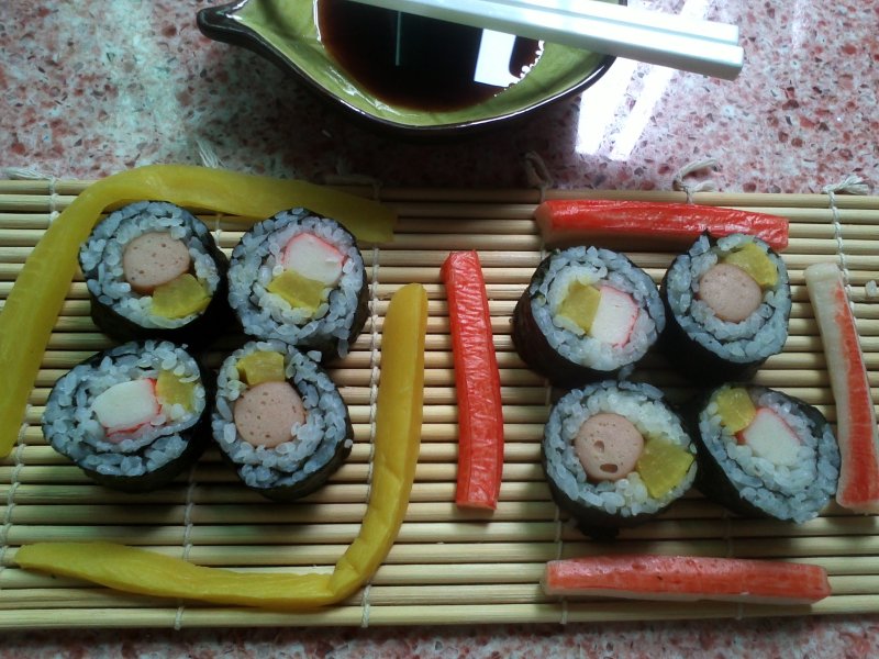 Steps for making Not Japanese Sushi