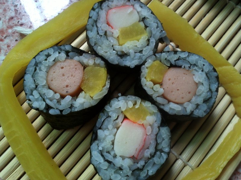 Steps for making Not Japanese Sushi