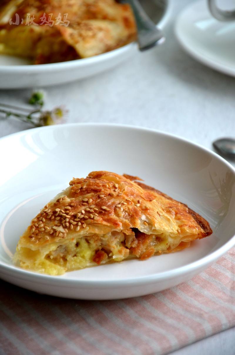 Durian Cheese Chicken Cutlet Pie