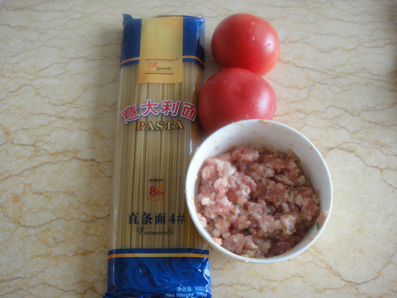 Steps for Making Tomato Meat Sauce Pasta