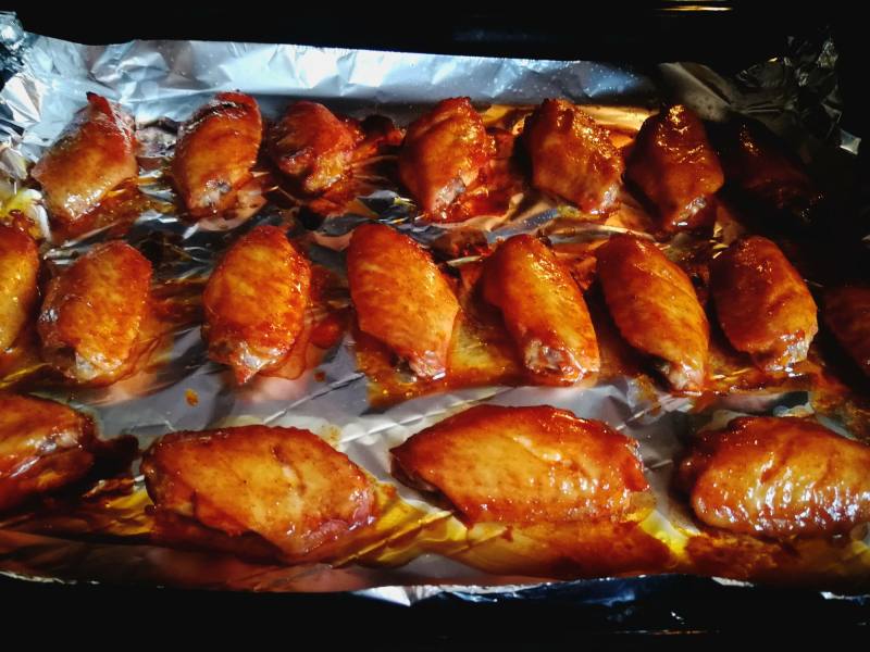 #FamilyDinner##OvenDish#Spicy Grilled Wings cooking steps