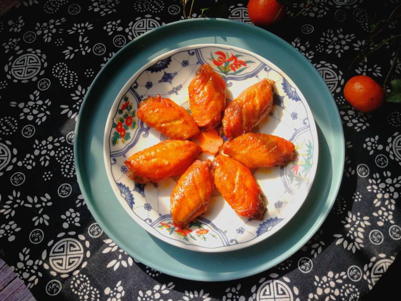 #FamilyDinner##OvenDish#Spicy Grilled Wings cooking steps