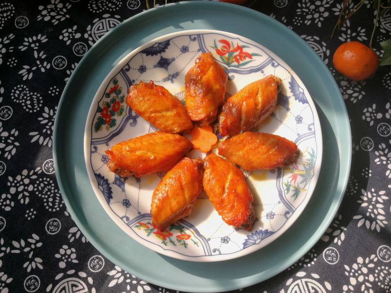 #FamilyDinner##OvenDish#Spicy Grilled Wings cooking steps