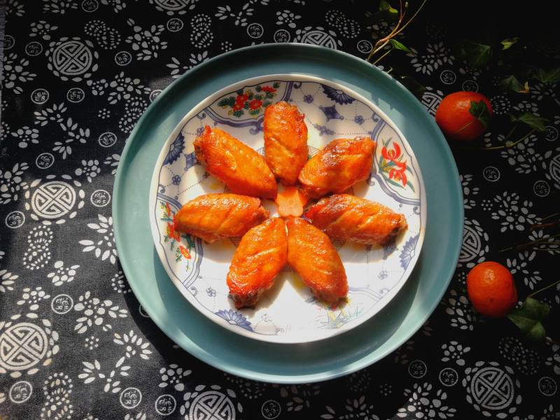 #FamilyDinner##OvenDish#Spicy Grilled Wings cooking steps