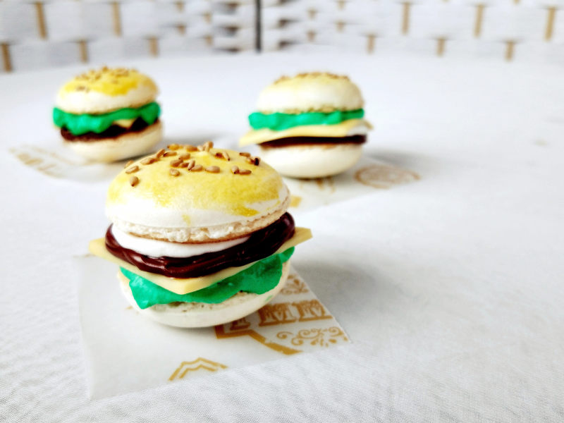 Simulation Hamburger Macaron