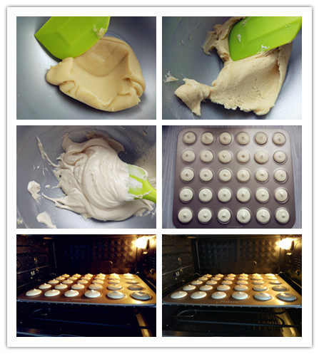 Steps for Making Simulation Hamburger Macaron