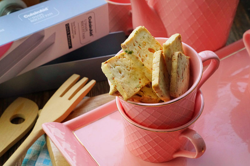 Fish Sausage and Scallion Biscuits