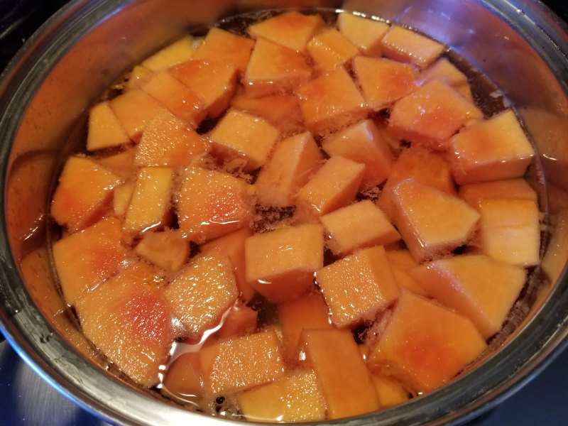 Steps for making Papaya Mango Peach Gum Dessert