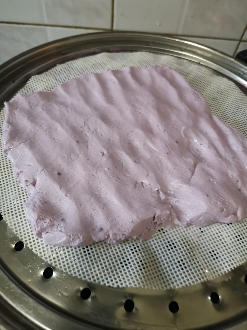 Steps for Making Purple Sweet Potato Glutinous Rice Cake