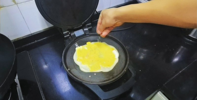 Milky Egg Pancake Making Steps