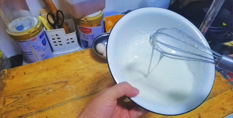 Milky Egg Pancake Making Steps