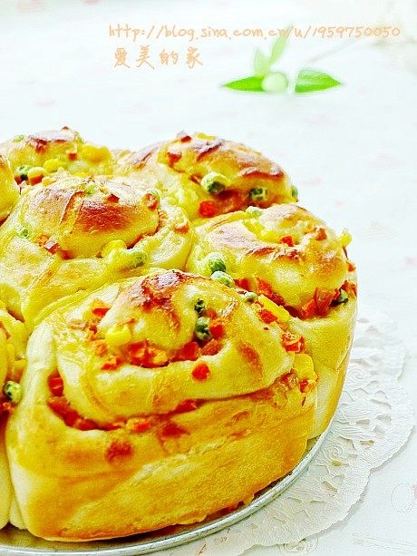 Adding Salad Vegetables to Bread - Mixed Vegetable Bread