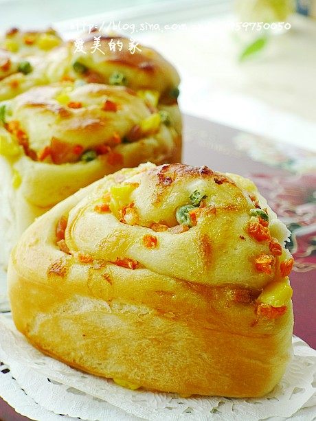 Adding Salad Vegetables to Bread - Mixed Vegetable Bread