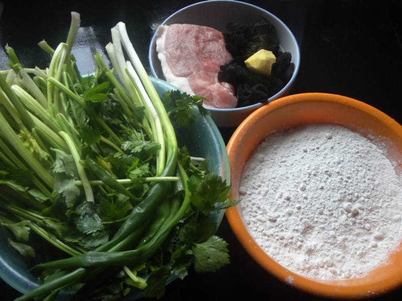 Steps for making Two-in-One: Pork and Celery Pan-Fried Dumplings