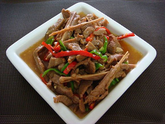 Spicy Stir-Fried Turkey Shreds