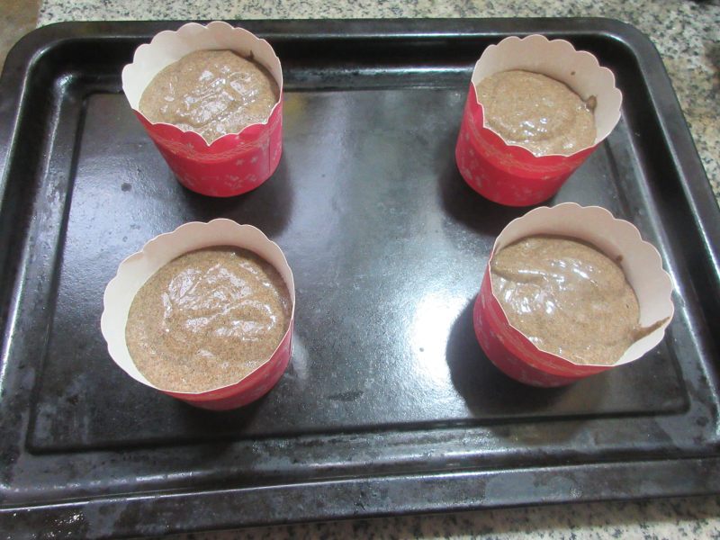 Oil-Free Buckwheat Flour Cupcakes Making Steps