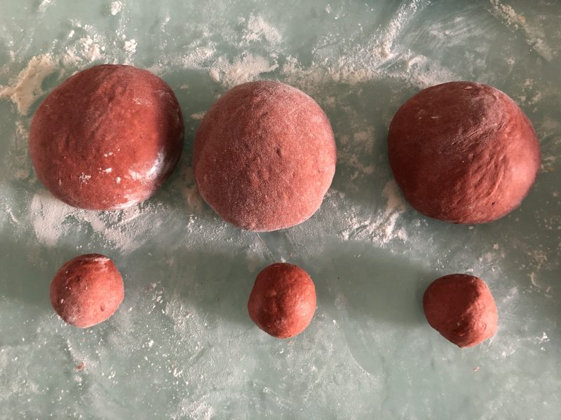 Steps for Making Red Bean and Pork Floss Soft European Bread with Red Wine Lees