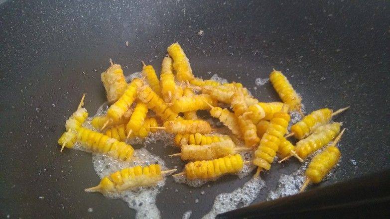 Steps to Make Golden Corn Skewers