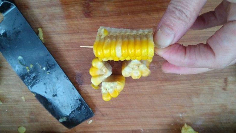 Steps to Make Golden Corn Skewers