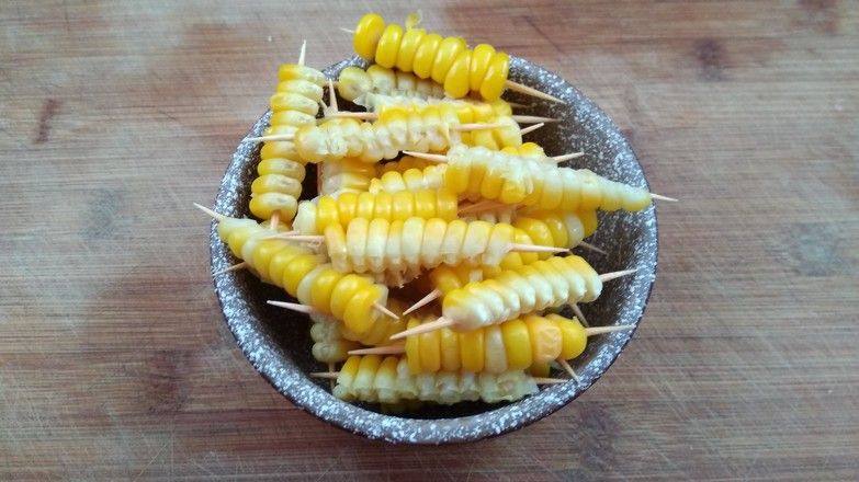 Steps to Make Golden Corn Skewers