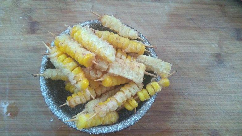 Steps to Make Golden Corn Skewers