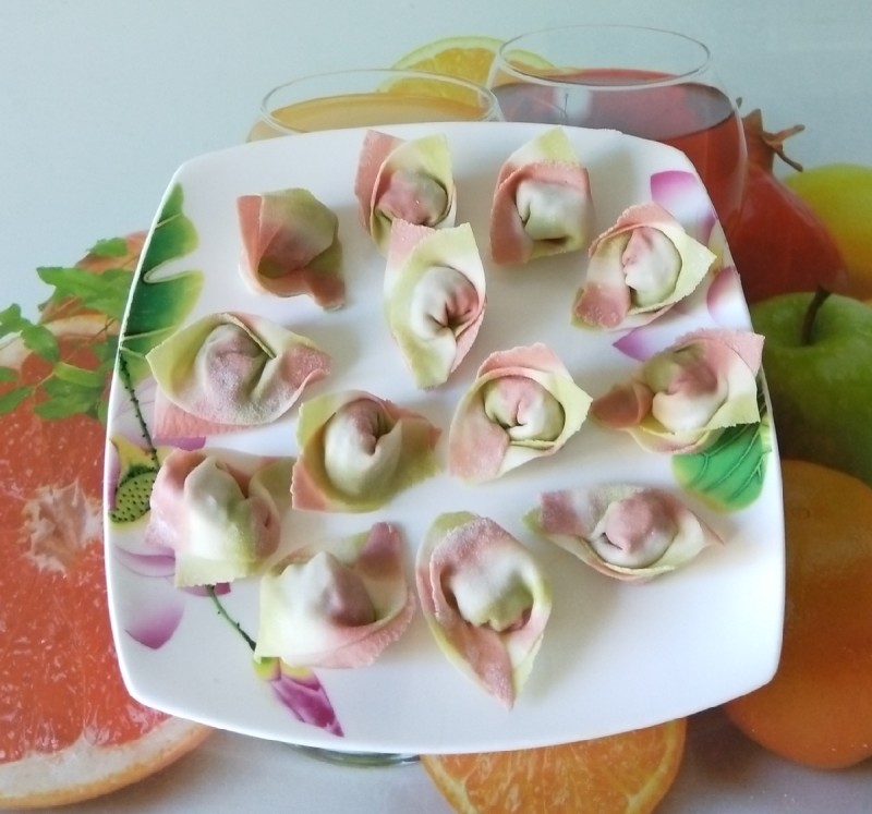 Rainbow Dumplings Making Steps