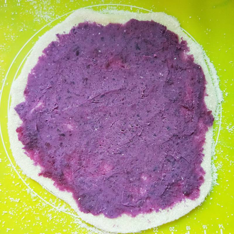 Steps to Make Sticky Rice Purple Sweet Potato Cake