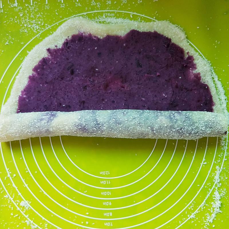 Steps to Make Sticky Rice Purple Sweet Potato Cake