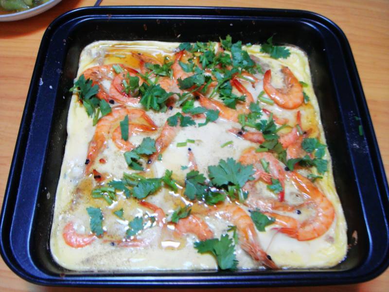 Shrimp and Egg Tofu Bake