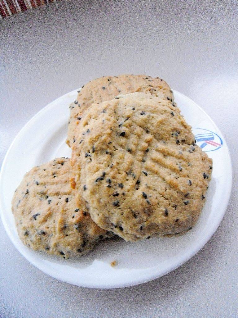 Matcha Sesame Cookies