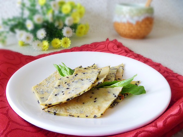 【Easy Pancake Recipes】Black Sesame Egg Pancake Cooking Steps