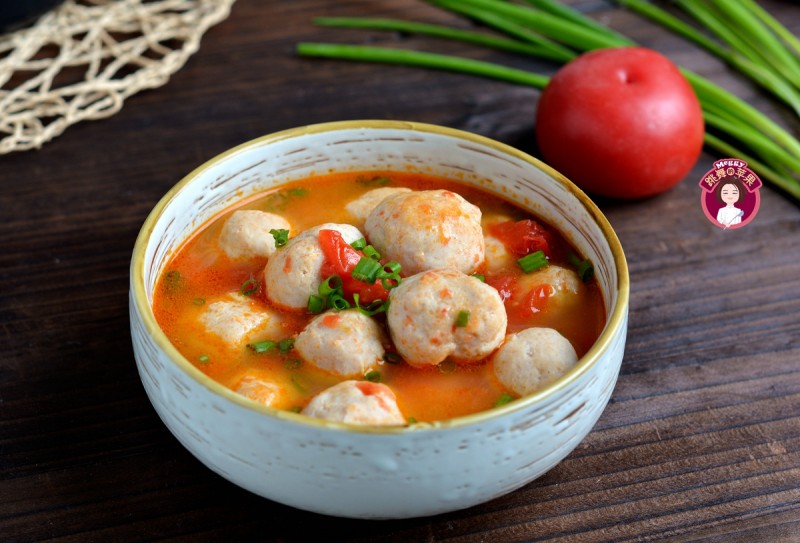 Tomato Fish Ball Soup