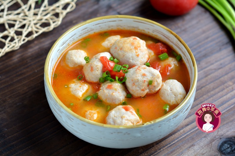 Tomato Fish Ball Soup