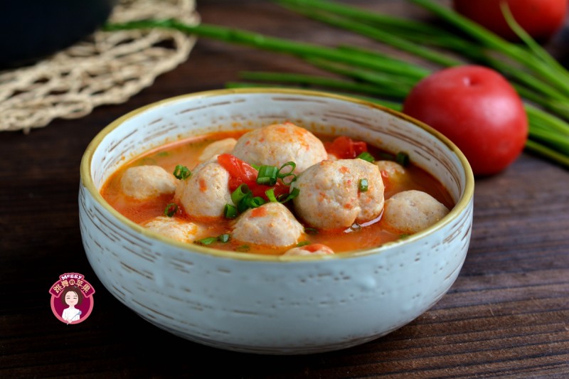 Tomato Fish Ball Soup