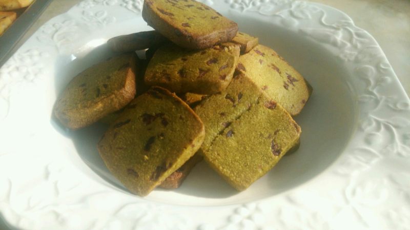 Green Tea Cranberry Cookies