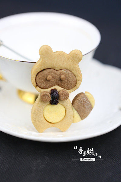 Steps for making Raccoon Cookies - Super Cute